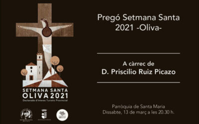 13 de Marzo – Pregón Semana Santa 2021 Oliva en la Parroquia de Santa María La Major